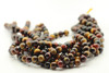 10mm Tiger's Eye, Mix Color, Heated, Smooth Round