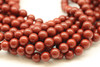 Brazilian Red Jasper, Natural, Smooth Round