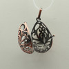 Cage, Egg, Filigree, Copper Plated Metal Alloy, Pendant 33mm