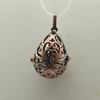 Cage, Egg, Filigree, Copper Plated Metal Alloy, Pendant 33mm