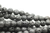 Lava, Black, Dyed 4mm Round