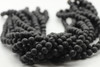 Lava, Black, Dyed 8mm Round