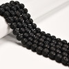 Lava, Black, Dyed, Round, 10mm