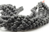 Lava, Black, Dyed 10mm Round