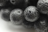 Lava, Black, Dyed 12mm Round
