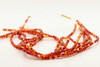 Carnelian Agate, Mixed Color, Heated, Smooth Round, 4mm, One Strand