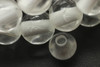 Crystal Quartz, Clear, Natural, Smooth Round, 8mm with 2mm Hole, One Strand