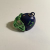 Enamel Charm, Football Helmet, Blue & Green, 25x25mm