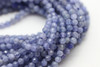 Tanzanite, Heated, Faceted Round, 3mm, One Strand
