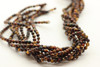 4mm Tiger's Eye, Mix Color, Heated, Faceted Round