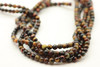 6mm Tiger's Eye, Mix Color, Heated, Faceted Round