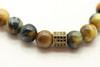 Bead, Cubic Zirconia, Hexagon, 8x8mm, 5mm Hole, Gunmetal Plated Brass, 1 piece