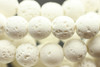 Lava, White, Dyed 8mm Round