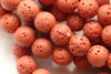 Lava, Sienna, Dyed 8mm Round