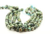 African Turquoise, Jasper, Dyed, Faceted Round, One 4mm, 6mm, 8mm or 10mm Strand