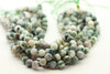 10mm, Tree Agate, Natural, Faceted Round