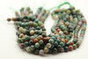 India Agate, Natural, Faceted Round, 8mm Strand