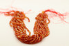 Carnelian Agate, Mix Color, Heated, Faceted Round, 4mm Strand