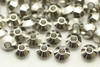 Bead, Rondelle Diamond Cut Middle, Antique Silver Plated Metal Alloy, 4x3mm, approx. 90 PCS