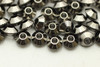 Bead, Rondelle Diamond Cut Middle, Gunmetal Plated Metal Alloy, 4x3mm, approx. 90 PCS