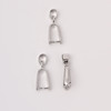 Pinch Bail, 22x6mm, Metal Alloy, Antique Silver, 5 PCS