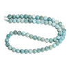 Larimar, Natural, Smooth Round, One 6mm Strand.