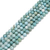 Larimar, Natural, Smooth Round,  One 6mm Strand.