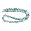 Larimar, Natural, Smooth Round, 6mm