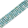 Larimar, Natural, Smooth Round, 6mm