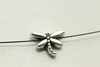 Dragonfly, Double Sided, 6x9x2.5mm, Antique Silver Plated Metal Alloy, approx. 48 PCS