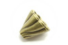 CAP, Swirl, 13x13mm, Antique Bronze Plated Metal Alloy, Approximately 10 per bag