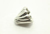Cap, Swirl, 13x13mm, Antique Silver Plated Metal Alloy, Approximately 10 per bag
