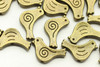 BIRD, 15x7x3mm, Antique Bronze Plated (metal alloy), approx 18 per bag