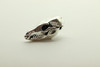 Dog Skull, Double Sided, 30x13x13mm, Antique Silver Plated (Metal Alloy), approx 3 per bag