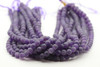 8mm Quartz, Amethyst, Matte, Natural, Smooth Round