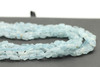 Aquamarine. Heated, Nuggets, Matte Finish, Nice Blue, 10x5x5mm