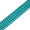 Lava, Turquoise, Round, Dyed, 8mm