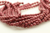 8mm Rhodonite, Pink, Natural, Smooth Round