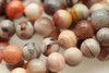 Botswana Agate, Pink, Natural, Smooth Round, 8mm, One Strand