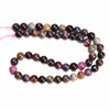 Ruby & Sapphire Mix, Natural, 8mm Smooth Round