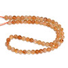 Citrine, Quartz, Heated, Smooth Round, One 6mm Strand