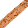 Citrine, Quartz, Heated, Smooth Round, One 6mm Strand