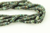 African Turquoise Jasper, Dyed, Heishi, 4x2mm, One Strand