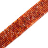 Carnelian Agate, Mix, Heated, Heishi, One 4x2mm Strand
