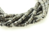 Labradorite, Black (Larvikite), Heishi, 4x2mm, One Strand