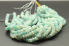 Amazonite, Natural, Smooth Rondelle, 6x4mm