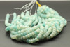 Amazonite, Natural, Smooth Rondelle, One 8x5mm strand