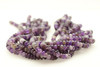 Amethyst, Chevron, Smooth Rondelle, 8x5mm