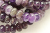 Amethyst, Chevron, Smooth Rondelle, 8x5mm
