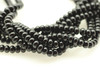 Onyx, Black, Dyed, Smooth Rondelle, 6x4mm